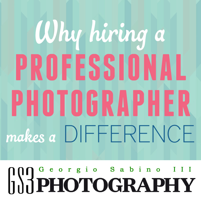 Why hire a Photogapher 
